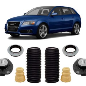 2 Kit Coxim Batente Coifa Dianteiro Audi A3 2010 2011 2012