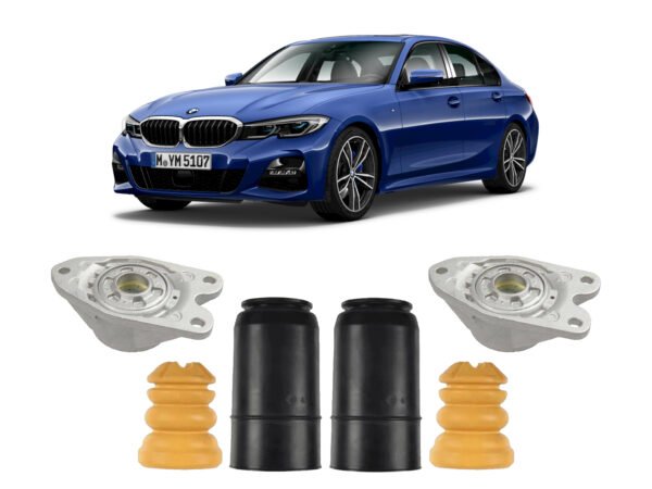 2 Coxim + Batente Coifa Traseiro Bmw 330i 2019 2020 2021