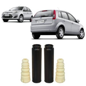 2 Kit Batente Coifa Amortecedor Traseiro Fiesta 2003 A 2013