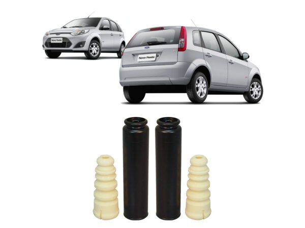 2 Kit Batente Coifa Amortecedor Traseiro Fiesta 2003 A 2013