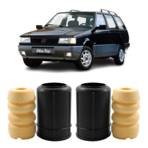 Kit 2 Reparo Batente Coifa Dianteiro Fiat Elba 1986 A 1988