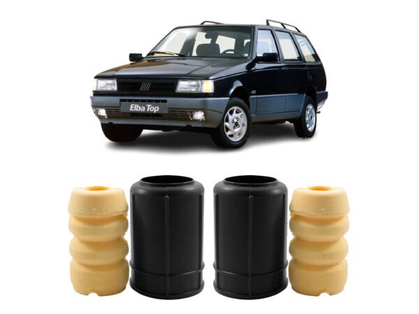 Kit 2 Reparo Batente Coifa Dianteiro Fiat Elba 1986 A 1988
