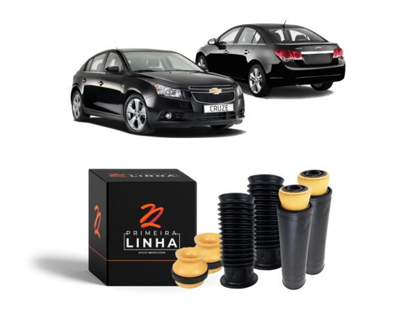 Kit Batente Coifa Dianteira Traseira Chevrolet Cruze 2013 14