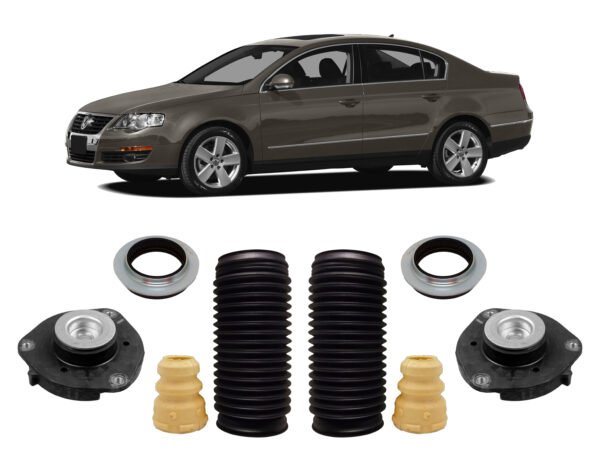Par Kit Batente Suspensão Dianteira Passat 2006 2007 2008 09