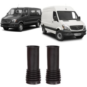 2 Coifa Guarda Pó Dianteiro Mercedes Sprinter 2006 2007 2008
