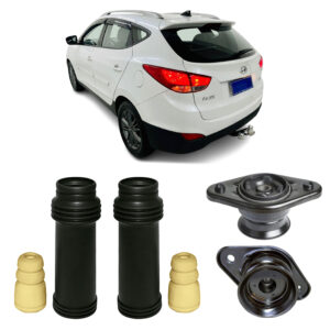 2 Kit Coxim Batente Traseiro Ix35 2013 2014 2015 2016 2017