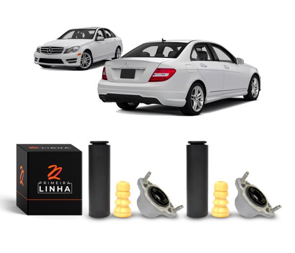 2 Kit Batente Coxim Traseiro Mercedes C280