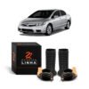 Par Kit Coxim Batente Coifa Dianteiro Civic 2007 2008 2009
