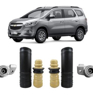 Par Kit Batente Coxim Traseiro Chevrolet Spin 2016 2017 2018