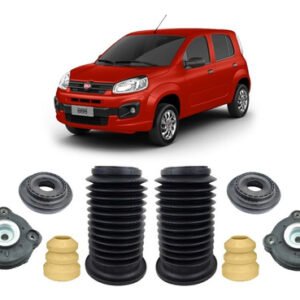 2 Kit Coxim Batente Dianteiro Fiat Uno 2010 2011 2012 2013