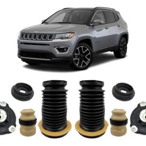 2 Kit Coxim Batente Dianteiro Jeep Compass 2016 2017 2018 19