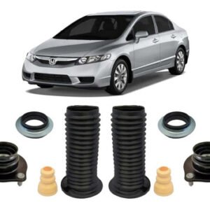2 Kit Batente Suspensão Dianteira New Civic 2009 2010 2011