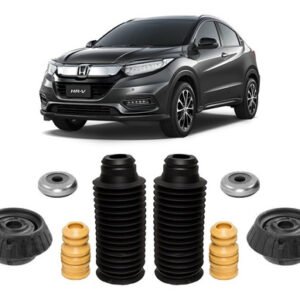2 Kit Coxim Batente Dianteiro Honda Hrv 2016 2017 2018 2019