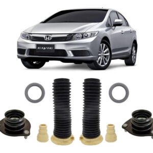 Par Kit Coxim Rolamento Dianteiro Civic 2012 2013 2014 2015