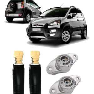 Kit Coxim Batente Coifa Traseiro Idea 2013 2014 2015 2016
