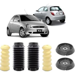 Par Kit Coxim Amortecedor Traseiro Ford Ka 1999 2000 2001