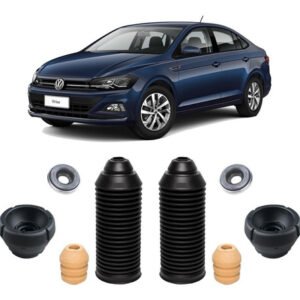 2 Kit Batente Suspensão Dianteira Vw Virtus 2018 2019 2020