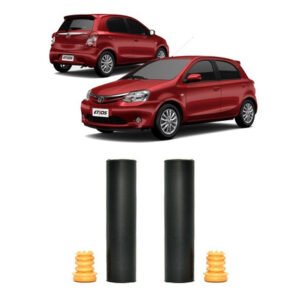 2 Coifa Guarda Pó Traseira Etios 2015 2016 2017 2018 2019