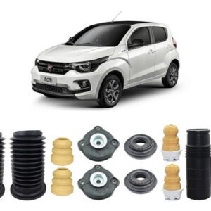 2 Kit Batente Coxim Dianteiro Traseiro Mobi 2018 2019 2020