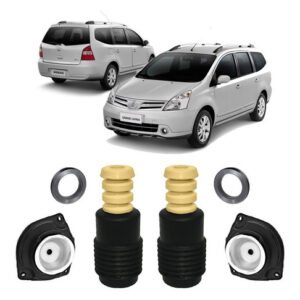 2 Kit Batente Coxim Dianteiro Grand Livina 2009 2010 2011 12