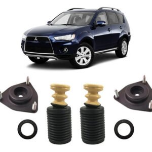 2 Kit Batente Coxim Dianteiro Outlander 2007 2008 2009 2010
