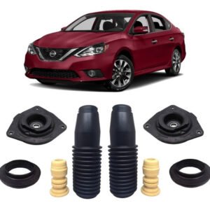 2 Kit Batente Coxim Dianteiro Nissan Sentra 2014 2015 2016