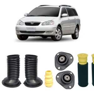 4 Kit Coxim Dianteiro Batente Traseiro Fielder 2004 2005 06