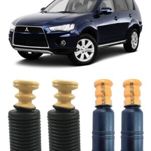 4 Batente Coifa Dianteiro + Traseiro Outlander 2007 A 2012